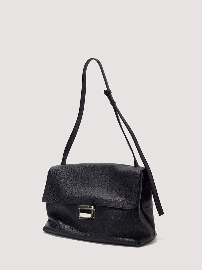 [Pre-order · Ships from Dec 26] Delfi Satchel Bag Large Black