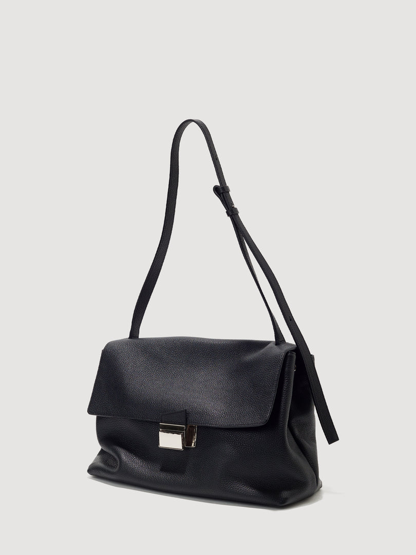 [Pre-order · Ships from Dec 26] Delfi Satchel Bag Large Black