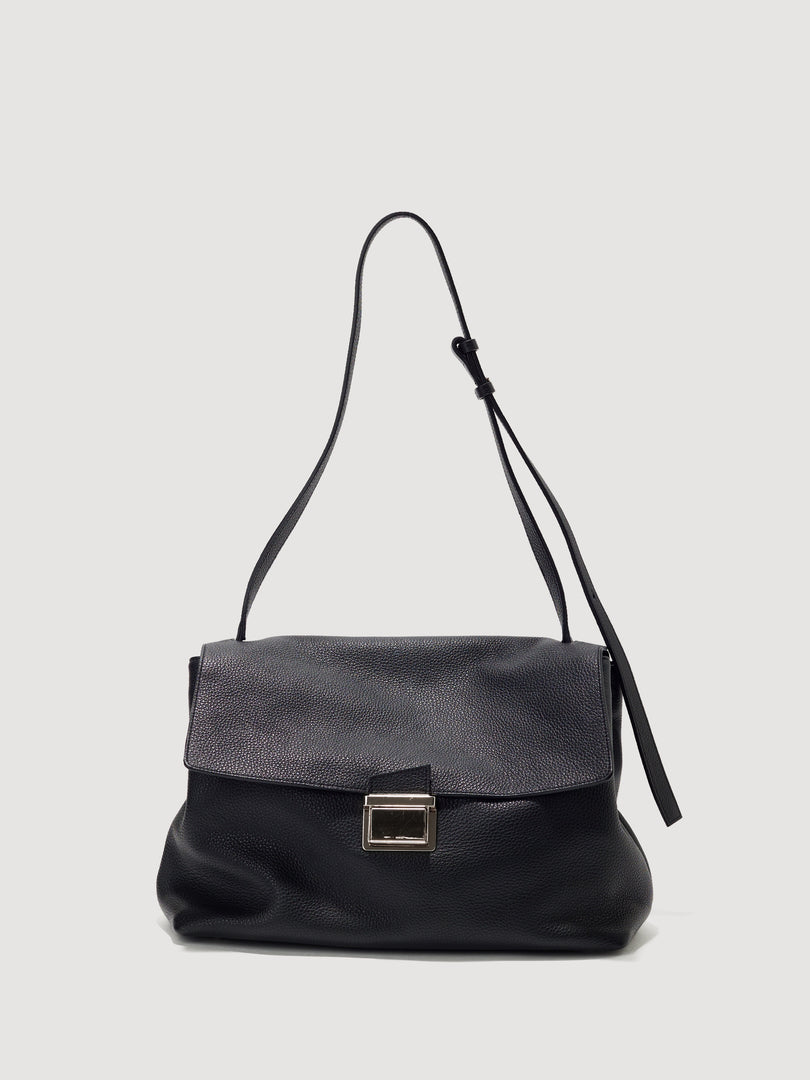 [Pre-order · Ships from Dec 26] Delfi Satchel Bag Large Black